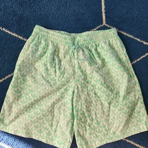 Adidas Mono All Over Print Shorts Green/Size Medium